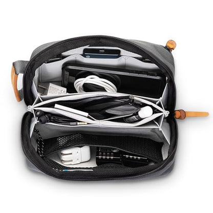 TRIPPED Travel Gear Tech Organizer Pouch for Cables and Accessories - color: Grey