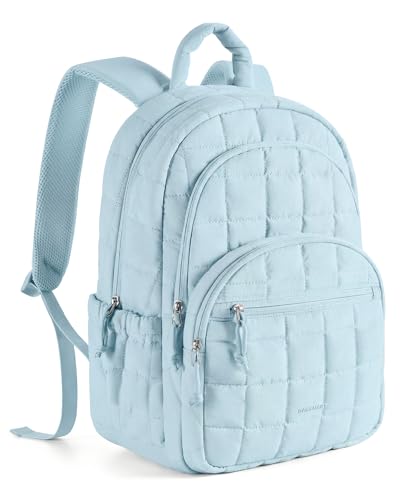 BAGSMART Travel Backpack for Women, 15.6" College Laptop Backpack, Sky Blue - color: Sky Blue, size: Standard 15.6 Inch