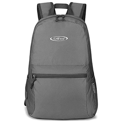 G4Free 20L Lightweight Packable Backpack Travel Hiking Daypack Foldable Backpack for Men Women - color: Grey Update, size: 20L