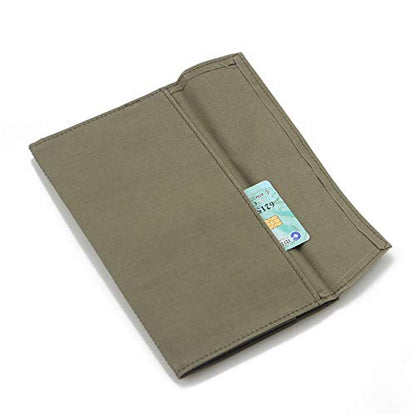 Standard Travelers Notebook Wallet Insert Pocket with 2 Elastic Bands,1 Canvas Zipper Pouch Refill for TN Accessories Kit Card Holder Storage Bag File Folder Stationery - style: Green Standard Size