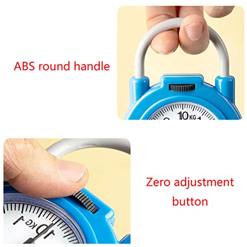 10kg Portable Mechanical Scale Hanging/Fish/Luggages/Kitchen Scale Hanging Hook Multi-Purpose for Household Travel Food - color: Yellow
