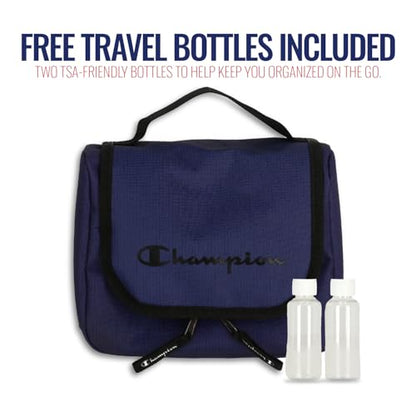Champion Travel Hanging Toiletry Bag for Women Travel Bag with Hook - Blue