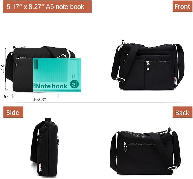ETidy Medium Crossbody Bag For Women - color: Black