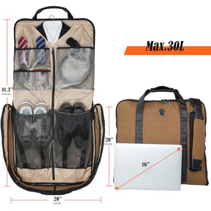 WELKINLAND 2-Suit Carry On Garment Bag for Travel, 30L Garment Bag for Suit