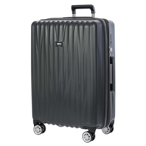 Bric's Cervia 27" Hardside Medium Expandable Luggage, 360° Spinner Wheels, Lightweight Checked Suitcase, TSA-Approved Locks, Dark Grey - color: Dark Grey, size: Medium-Checked 27 inch