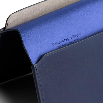 Bellroy 여권 커버 (카드 슬롯과 현금 및 여행 서류를 위한 공간이 있는 슬림라인 여행용 지갑/파우치), 네이비, 미니멀리스트 - color: 네이비