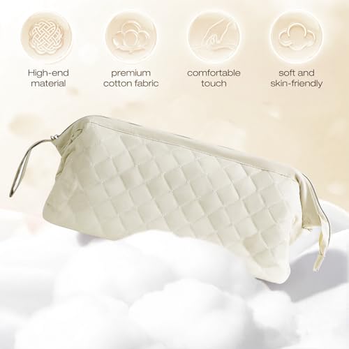 Stratalife Quilted Hair Tools Travel Bag with Polishing Cloth, Khaki - color: Khaki