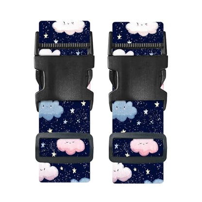 Nuxovilar Luggage Straps Set for Suitcase 1.96x90.5in Polyester - color: YVC10953, size: 1.96"x90.5"