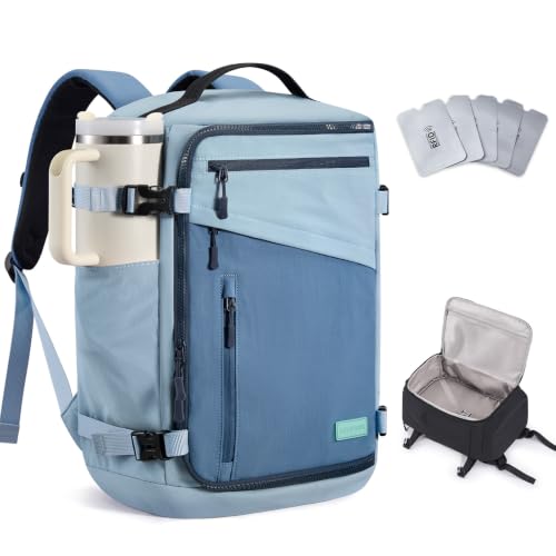 LOVEVOOK Travel Backpack for Women Men, Airline Approved Carry On Luggage - color: Navy