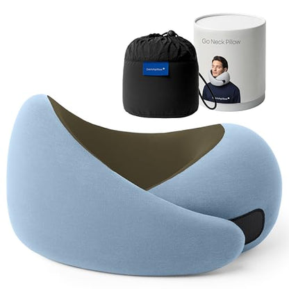 Ostrichpillow GO Travel Pillow, 360° Memory Foam Support, Soft & Washable - color: Meadow