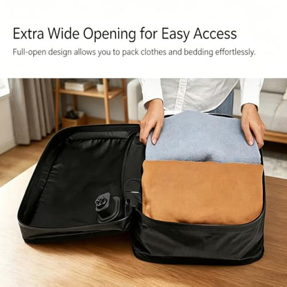 Reusable Space Saver Compression Bags for Suitcase & Backpack(Green) - color: Green