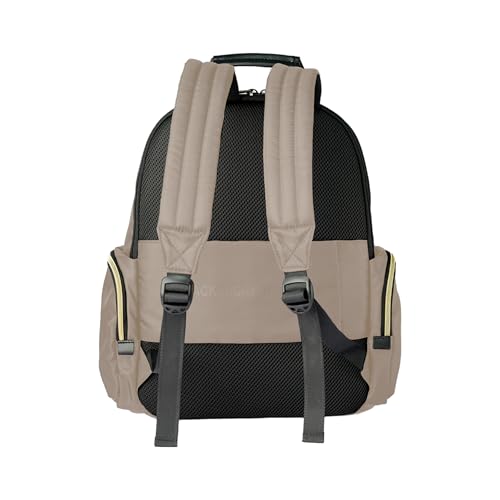 Kenneth Cole REACTION Madison Square Lightweight Hardside Chevron Expandable Spinner Luggage, Taupe, 2-Piece (20" Carry On + Sophie Backpack) - color: Taupe, size: 2-Piece (20" Carry On + Sophie Backpack)