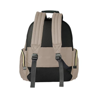 Kenneth Cole REACTION Madison Square Lightweight Hardside Chevron Expandable Spinner Luggage, Taupe, 2-Piece (20" Carry On + Sophie Backpack) - color: Taupe, size: 2-Piece (20" Carry On + Sophie Backpack)