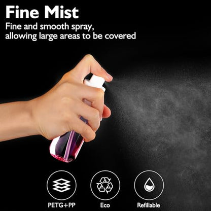 Aeibxiy Small Spray Bottle Travel Size 1.35oz 40ML, Fine Mist Plastic Spray Bottles, Refillable Empty Spray Bottle for Toners, Perfume, Face& Hair Spray - color: Clear,2 Pack