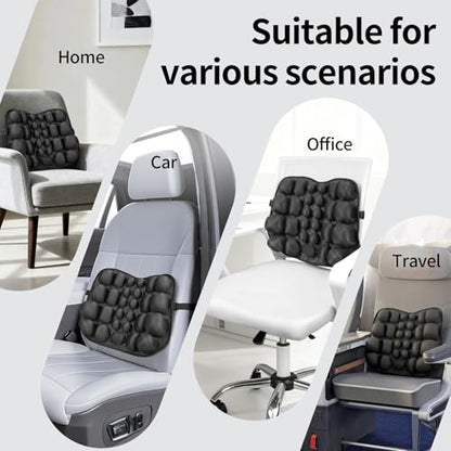 Inflatable Seat Cushion for Chair, Car, Travel & Back Support