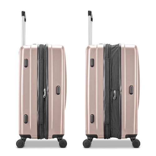 Samsonite Winfield 2 Hardside Expandable Luggage with Spinner Wheels, Artic Pink, Checked-Large 28-Inch - color: Artic Pink, size: Checked-Large Spinner