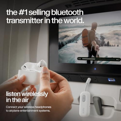 Twelve South AirFly SE, Bluetooth Wireless Audio Transmitter Adapter, White - color: White, style: AirFly SE
