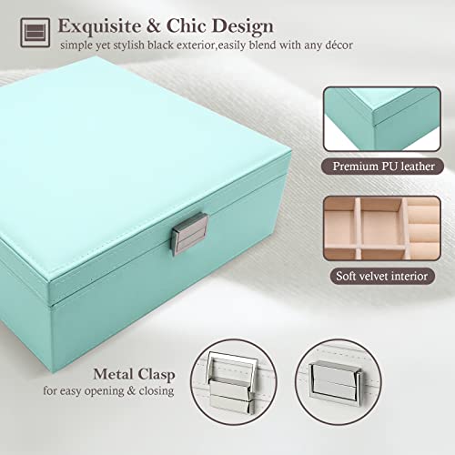 ProCase 2 Layers Jewelry Box for Women -Mint - color: Mint