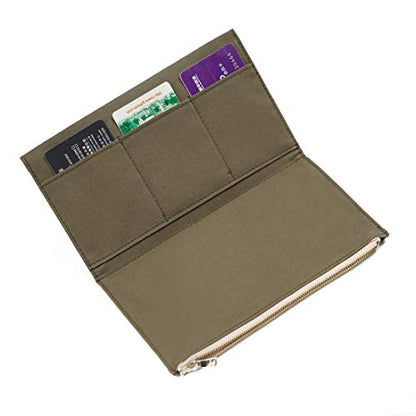 Moterm Canvas Zipper Pocket Insert Pouch for Travelers Notebook Refill - color: Canvas-Olivegreen, size: Standard Size