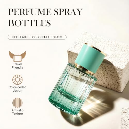 ptlsy Empty 30ml Glass Refillable Travel Perfume Spray Bottle Set, 24 Pack - size: 30ml*24pcs