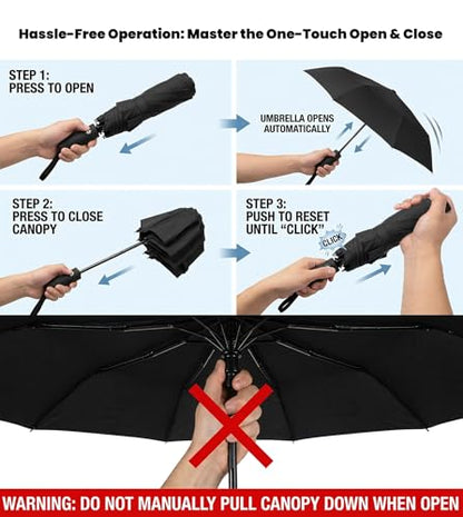 SIEPASA Compact Travel Umbrella - Windproof Auto Open/Close, Small Folding Umbrella for Rain & Sun with UPF50+ - Lightweight Frame, Waterproof - Fits Backpack, Purse, Suitcase.(Garden Butterfly) - color: UPF-Garden Butterfly, size: 42 Inch