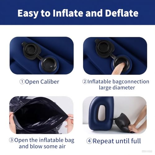 Neck Pillow Airplane Pillow for Long Flight,airplanesleep Support,Airplane Sleeping Support, Inflatable Pillow for Flights, Travel Essentials Neck Pillows for Airplanes