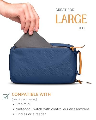 TRIPPED Travel Gear Tech Organizer Pouch for Cables and Accessories - color: Navy