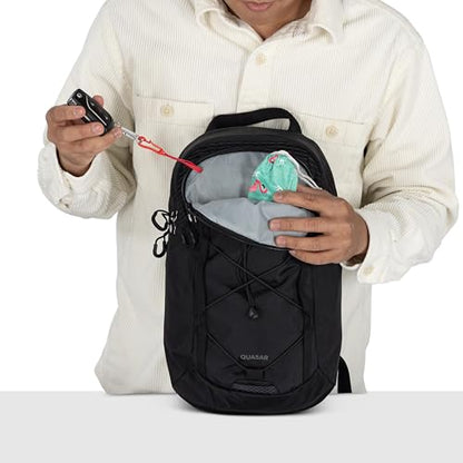 Osprey Quasar Shoulder Sling Bag, Black OS | commuter backpack, everyday bag, campus pack, laptop carry, laptop sleeve, work school travel, crossbody carry, Black color - color: Black