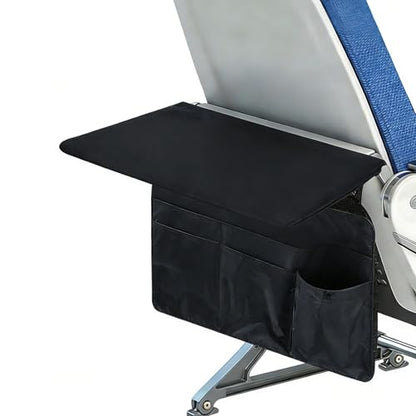 Airplane Tray Cover with Pockets for Tablet Phone Water Bottle