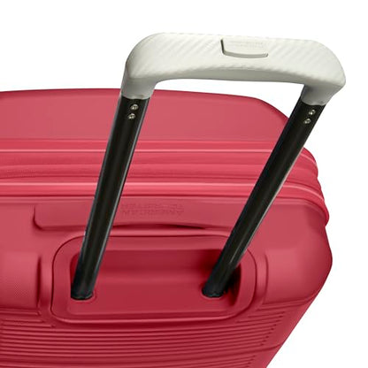 American Tourister Stratum 2.0 Expandable Hardside Luggage with Spinner Wheels, Radient Raspberry, Carry-on - color: Radient Raspberry, size: 20-Inch Carry-On