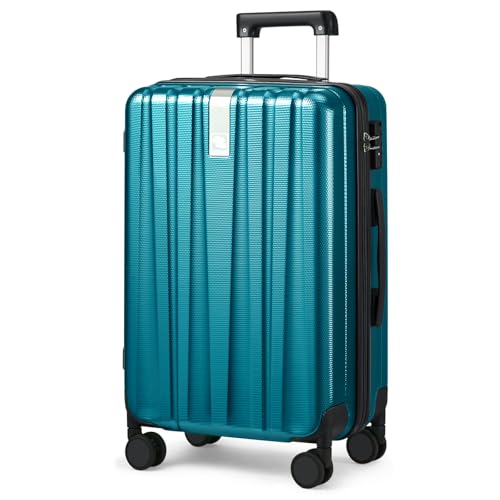 Hanke 29 Inch Luggage Suitcases With Spinner Wheels Lightweight PC hardside Rolling Suitcase With Travel Lock, Checked-Large 29-Inch Christmas for Birthday(Caribbean Blue) - color: Caribbean Blue, size: 29 Inch