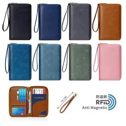 다기능 RFID 여권 지갑, 블랙., 패션 - color: 블랙.