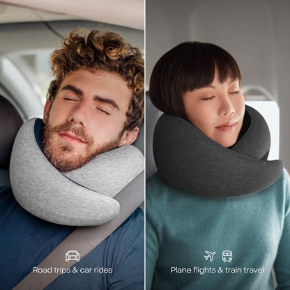 Ostrichpillow GO Travel Pillow, 360° Memory Foam Support, Soft & Washable - color: Meadow
