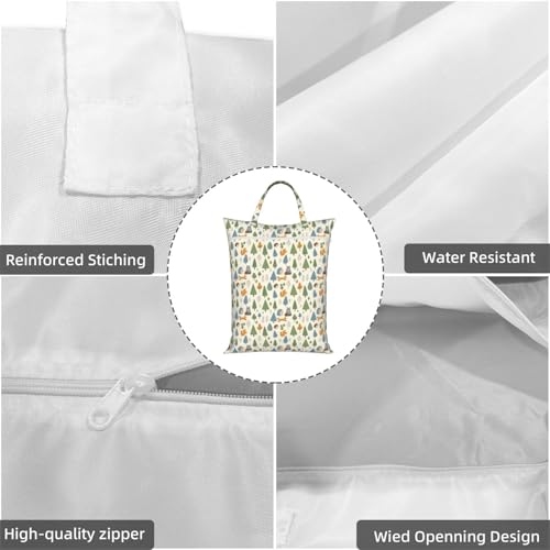 Animals Travel Laundry Bag Washable Dirty Clothes Bag for Gym - color: Animals