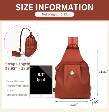 3 in 1 Anti Theft Travel Tote Bag, Convertible Capacity Backpack Purse, Lightweight Sling Bag for Women's Commute & Outdoor (Red) - color: Red