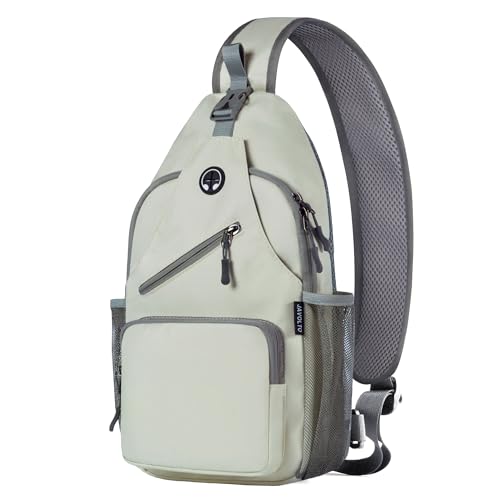 Javolto Crossbody Sling Bag,Small Backpack Men,Hands-Free Shoulder Daypack - color: Beige