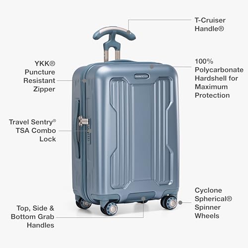 Traveler's Choice Ultimax II Polycarbonate Hardside Luggage with Spinner Wheels, Teal, 29-Inch Large Luggage - color: Teal, size: 29-Inch Large Luggage