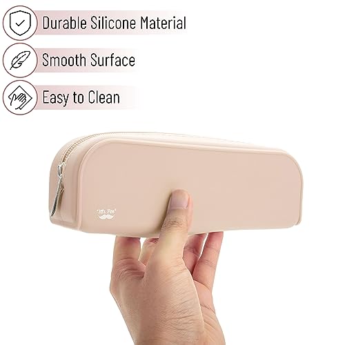Mr. Pen- Silicone Pencil Case, Aesthetic Pencil Bag for Women, Makeup Pouch - color: Malibu Dune