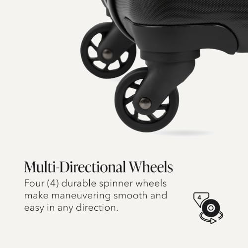 SwissGear 7366 Signature Hardside Expandable Luggage with Spinner Wheels, TSA Lock, Cup-Holder, Black, 3-Piece Set (19/23/27) - color: Black, size: 3-Piece Set (19/23/27)