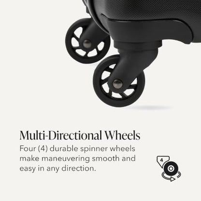 SwissGear 7366 Signature Hardside Expandable Luggage with Spinner Wheels, TSA Lock, Cup-Holder, Black, 3-Piece Set (19/23/27) - color: Black, size: 3-Piece Set (19/23/27)
