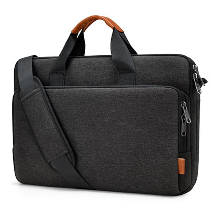 bagasin 17 17.3 18 inch Laptop Bag Carrying Case with Edge Protection - color: Black, size: 17.3