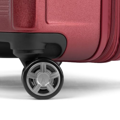 Travelpro Platinum Elite Hardside Expandable Checked Luggage, 8 Wheel Spinner, TSA Lock, Hard Shell Polycarbonate Suitcase, Daring Red, Checked Medium 25-Inch - color: Daring Red, size: Checked- Medium 25-Inch