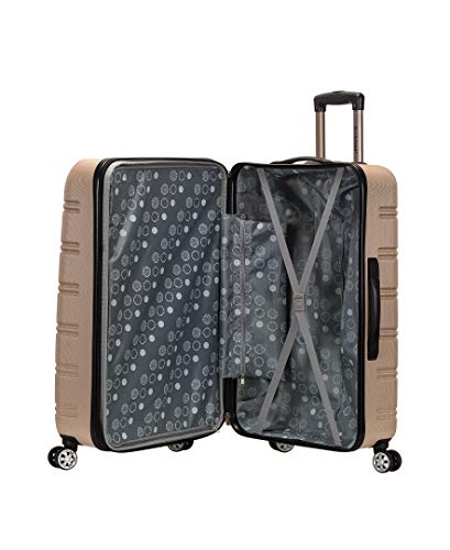 Rockland Melbourne Hardside 3 Piece Expandable Spinner Wheel Luggage Set, (20"/24"/28"), Champagne - color: Champagne, size: 3 Piece (20"/24"/28")