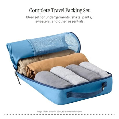 Eagle Creek Pack-It Reveal Cube Set, XS/S/M, Black | Packing Cubes for Compartmentalizing Luggage, Durable, Ultra-Lightweight, Breathable, Easy Grab Zipper, Mesh Windows - color: Black