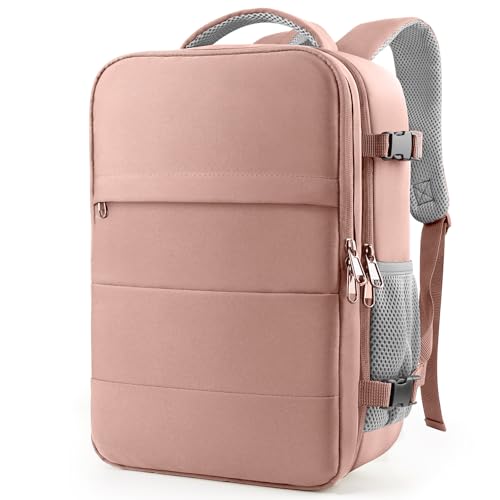 HOTOR Travel Backpack Flight Approved Bag Men Women, X-Large Pink - color: Pink, size: X-Large