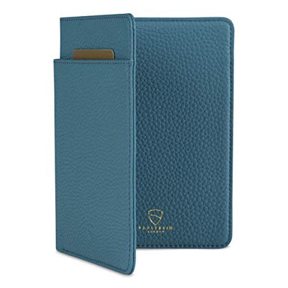 Vaultskin KENSINGTON Passport Holder for Travel, RFID Wallet (Turquoise) - color: Matt Turquoise