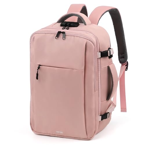 TANTOMI Travel Backpack for Women, Laptop Bag, 23L Carry on Backpack - color: Pink, size: X-Large