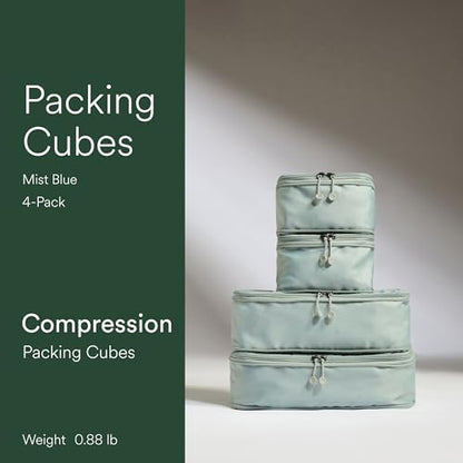 Antler Compression Packing Cubes Set of 4, Mist Blue - color: Mist blue