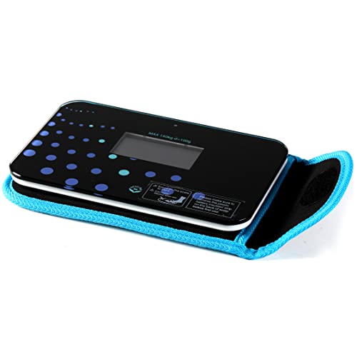 600 Super Mini Travel Bathroom Scale with Sleeve, Trendy Wave - color: Trendy Wave