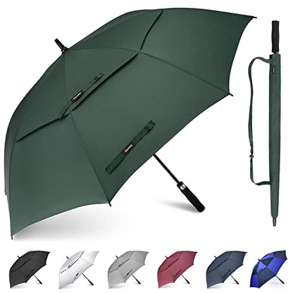 Gonex 62/68/72/80 Inch Golf Umbrella, Auto Open, Windproof, UV Protection - color: Dark Green, size: 68 inch